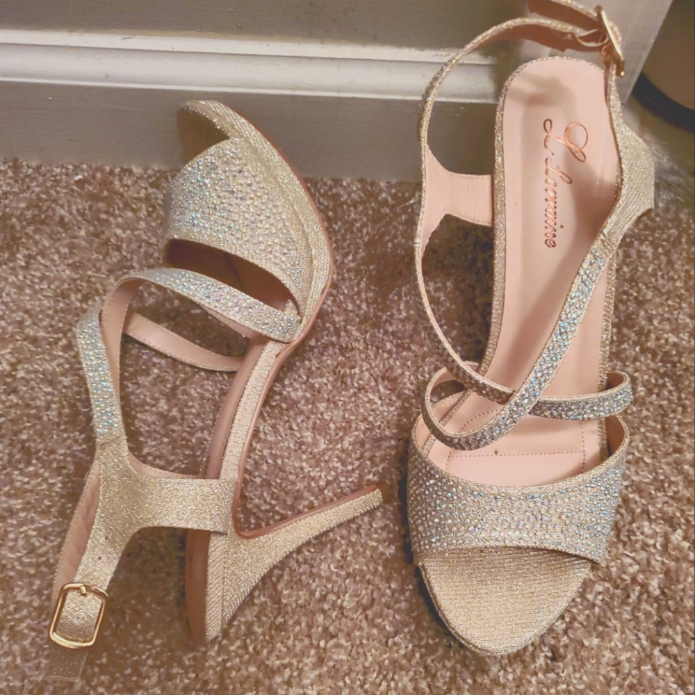 Sparkly heels